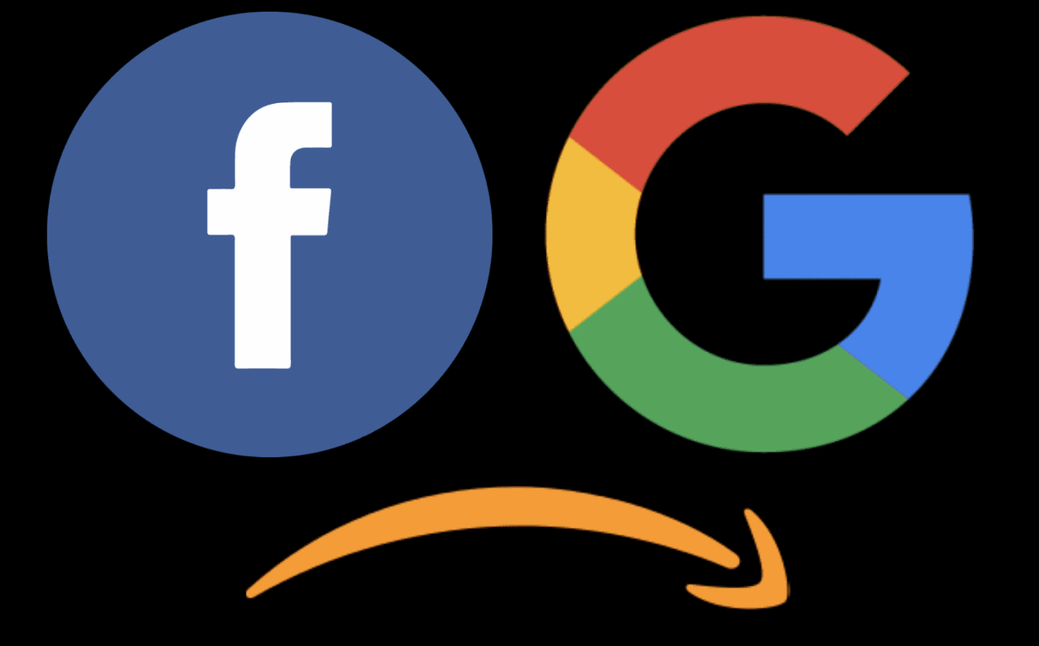 Facebook Google Amazon logos