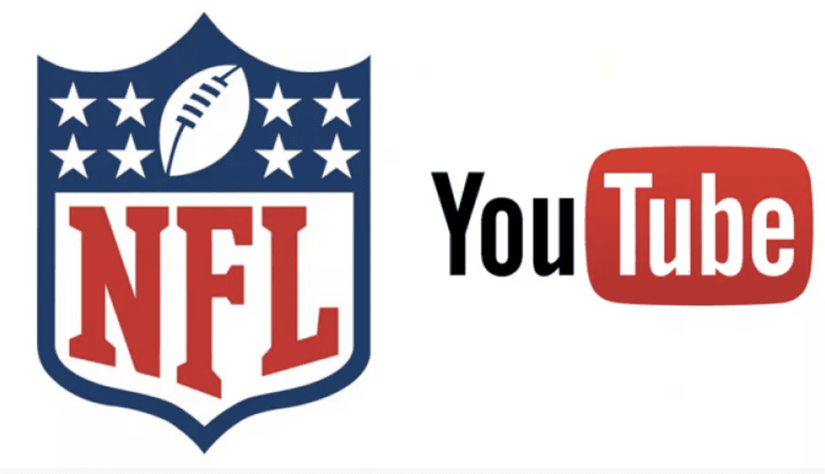YouTube and NFL logos