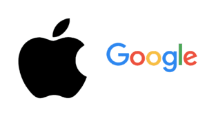 Apple Google logos