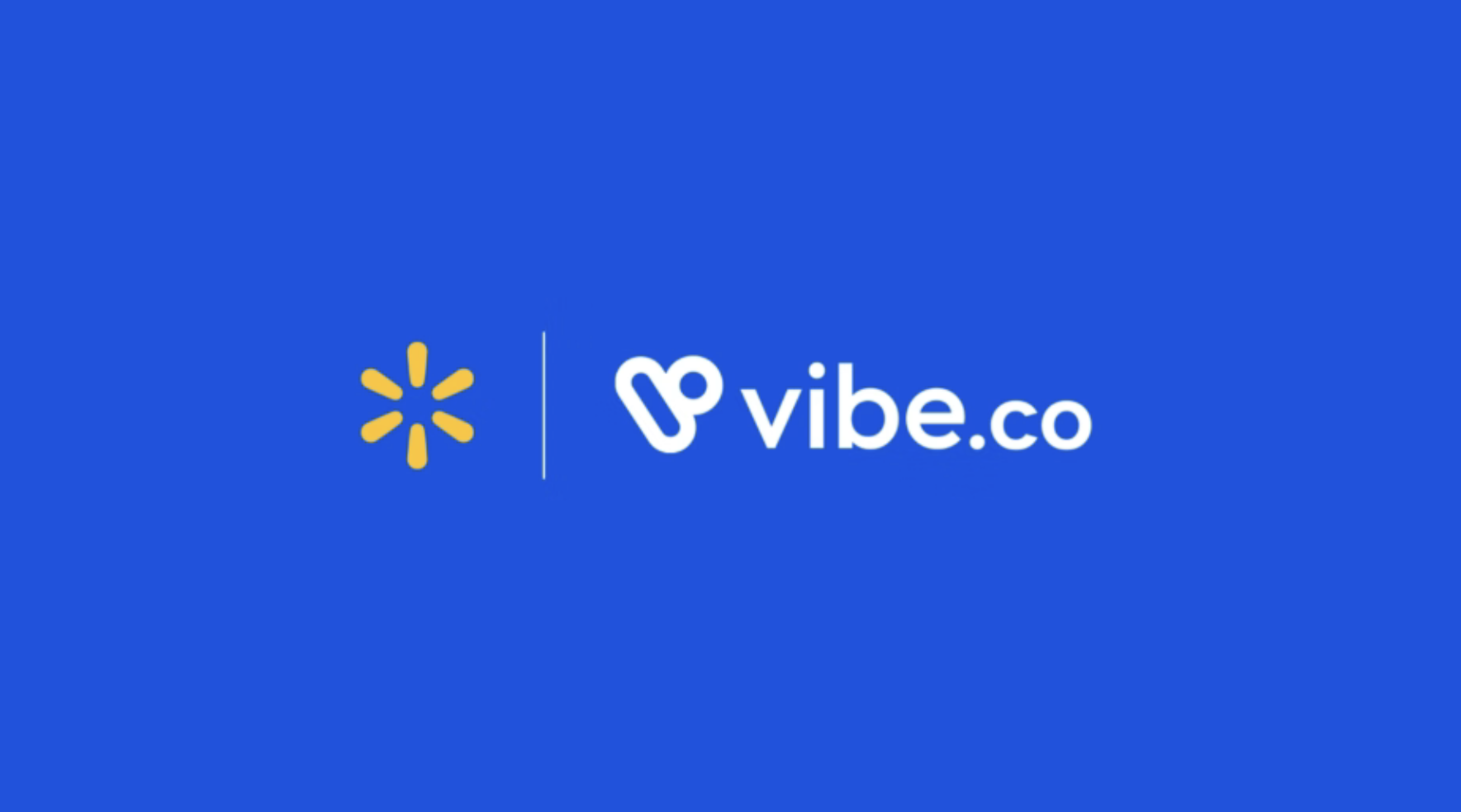 Walmart and Vibe.co logos